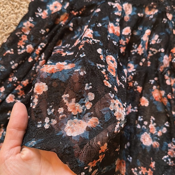 Free People Intimately Floral Lace Crochet Handkerchief Slip - Picture 3 of 7